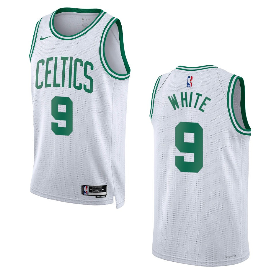 Men's Boston Celtics Derrick White #9 Association Edition White Swingman 2022-23 Jersey 2401AEVZ